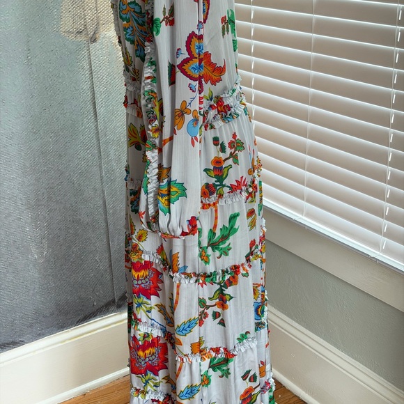 Floral Ruffle Wrap Dress - Picture 3 of 4